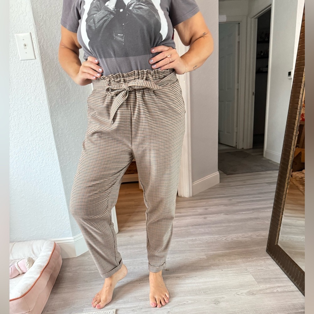 SO Houndstooth Patterned Pants